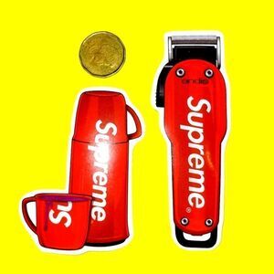 3/$20 brand new 2x waterproof Supreme sticker